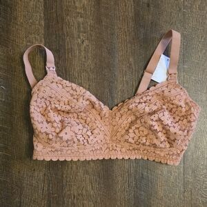 Moma Lace Bralette in Dusty Rose Pink
